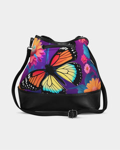 Amor Lavon Butterfly Queen Mini Drawstring Bucket Bag