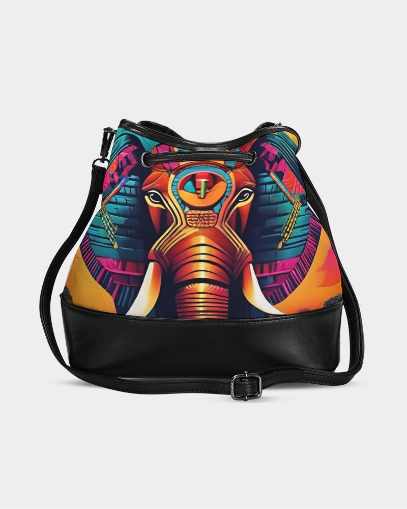 Amor Lavon Elephant Love Mini Drawstring Bucket Bag