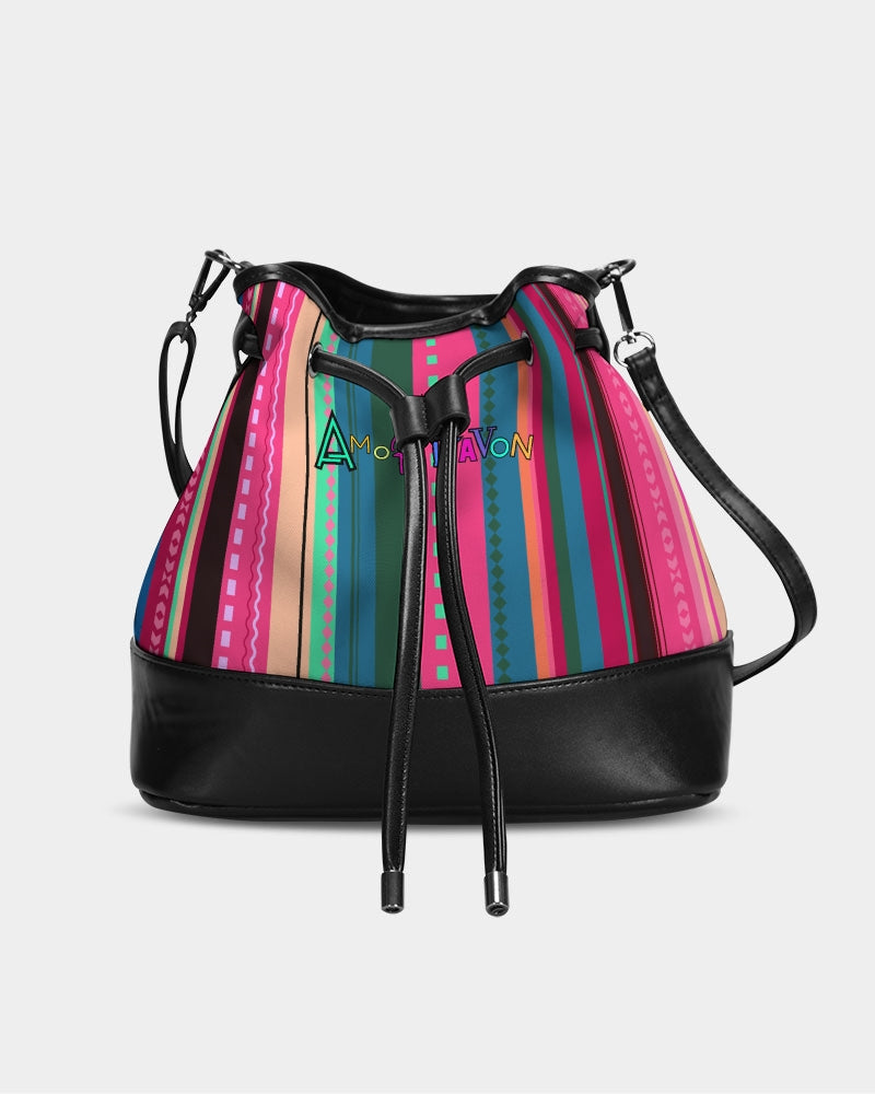 Amor Lavon Color Me Bad Mini Drawstring Bucket Bag