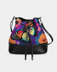 Amor Lavon Butterfly Queen Mini Drawstring Bucket Bag