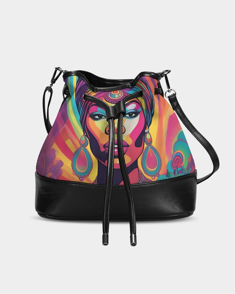 Amor Lavon 420 Pink Collection Mini Drawstring Bucket Bag