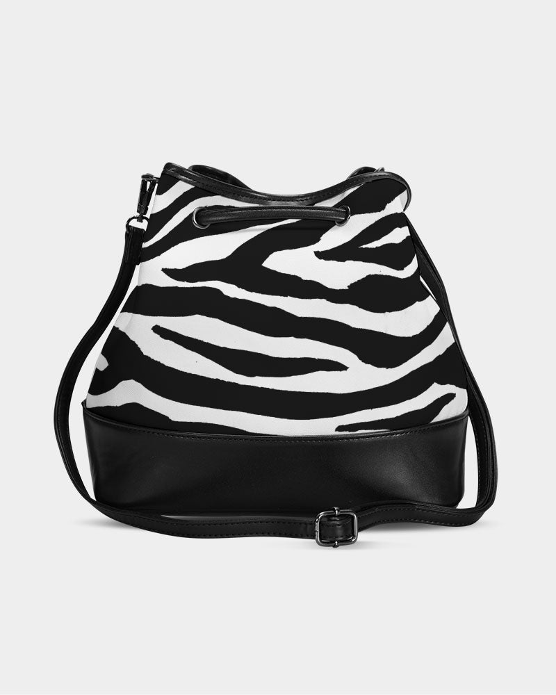 Amor Lavon Zebra Bae Mini Drawstring Bucket Bag