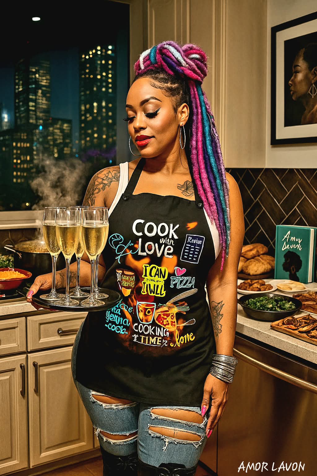 Amor Lavon "Cook With Love" Apron