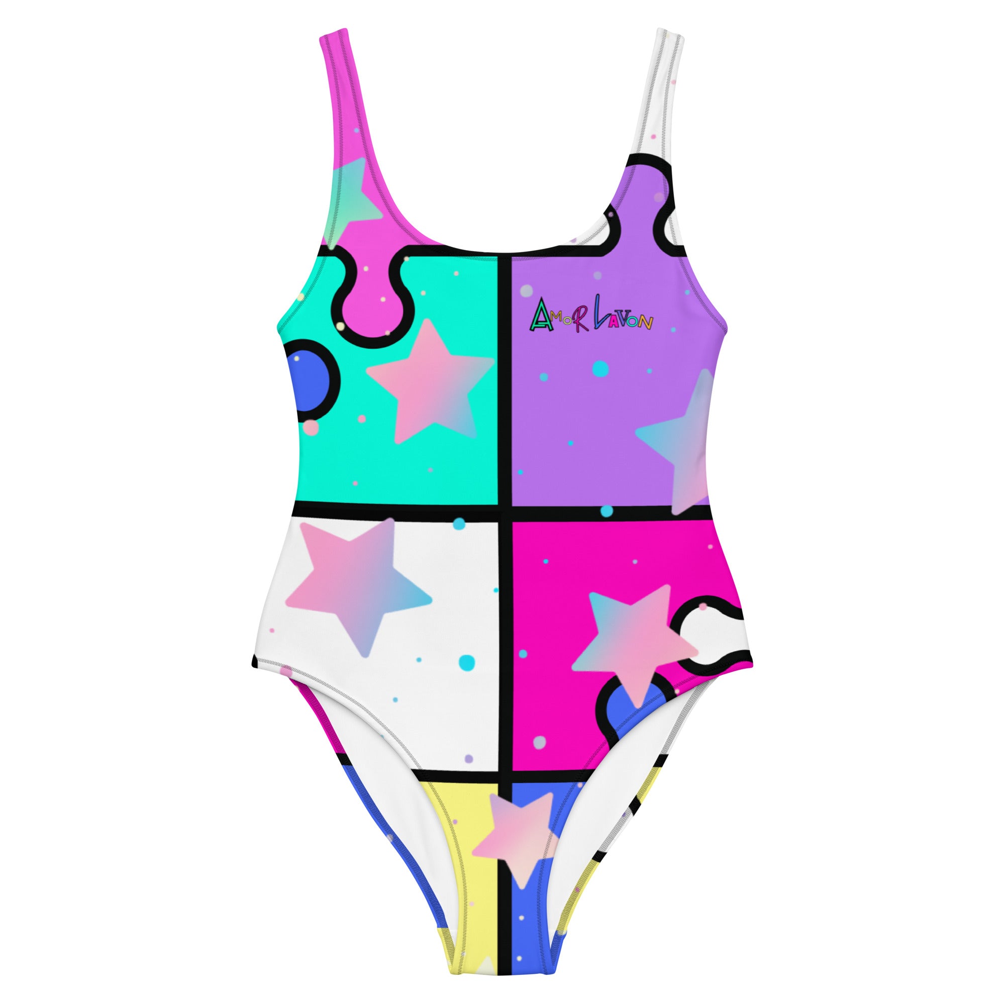 Amor Lavon Puzzles One-Piece Swimsuit