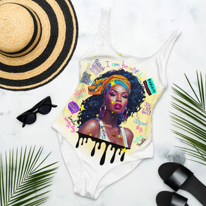 Amor Lavon I Am Beautiful One-Piece Swimsuit