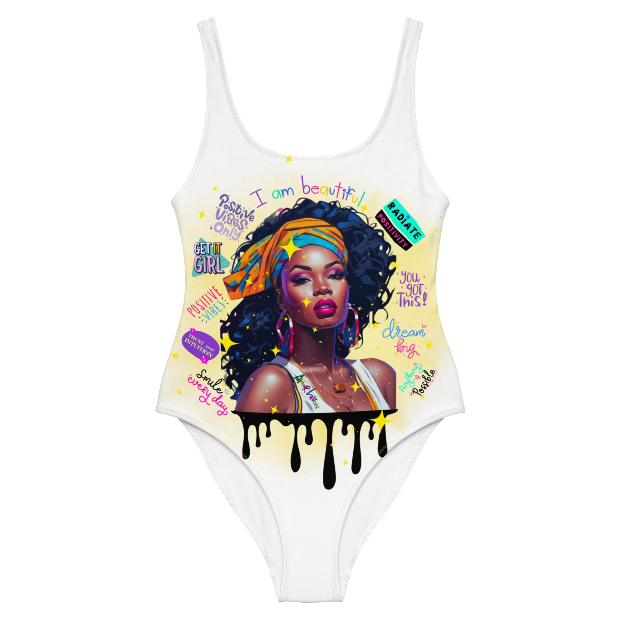 Amor Lavon I Am Beautiful One-Piece Swimsuit