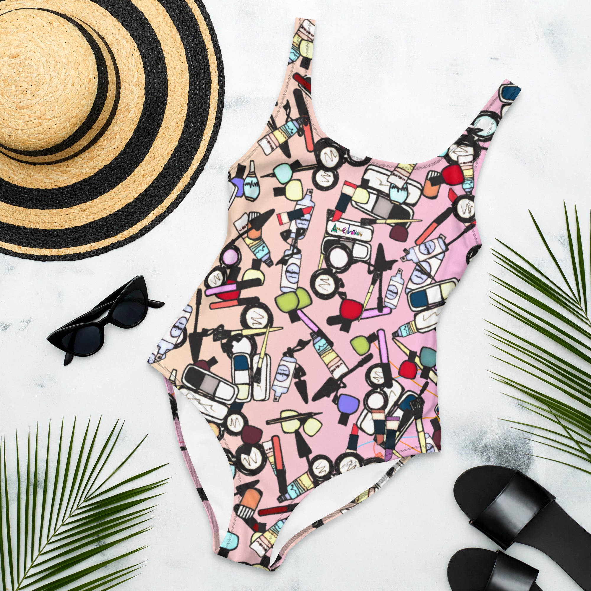 Amor Lavon Painted Pretty One-Piece Swimsuit