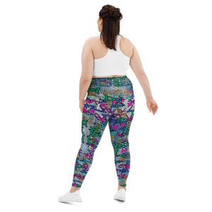 Amor Lavon Original All-Over Print Plus Size Leggings