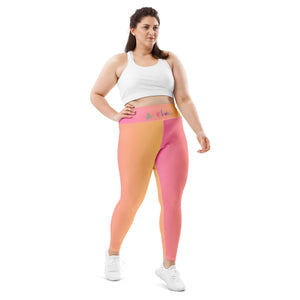 Amor Lavon Cream Soda All-Over Print Plus Size Leggings