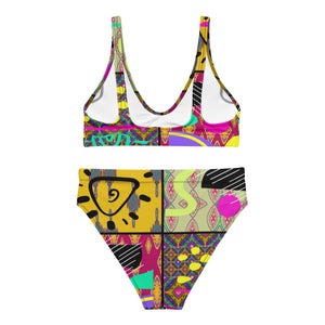 Amor Lavon Wild Ride Recycled high-waisted bikini