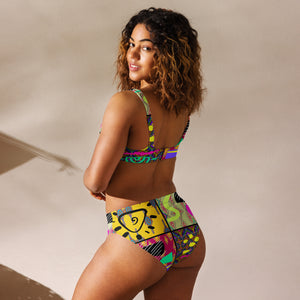 Amor Lavon Wild Ride Recycled high-waisted bikini