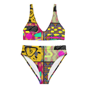 Amor Lavon Wild Ride Recycled high-waisted bikini