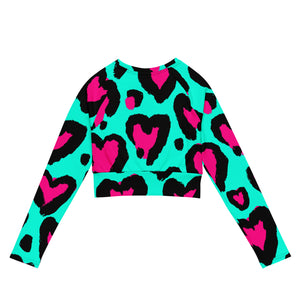 Amor Lavon Big Heart Recycled long-sleeve crop top