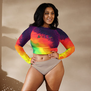 Amor Lavon She Showing Off Recycled long-sleeve crop top