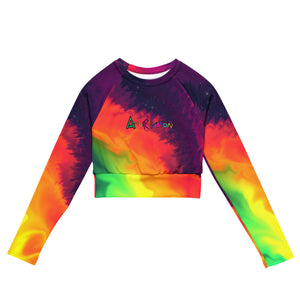 Amor Lavon She Showing Off Recycled long-sleeve crop top