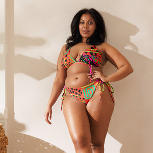 Amor Lavon Baddie All-over print recycled string bikini