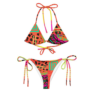 Amor Lavon Baddie All-over print recycled string bikini