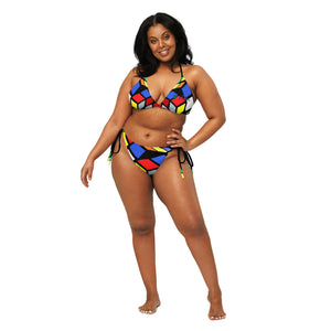 Amor Lavon Rubi All-over print recycled string bikini