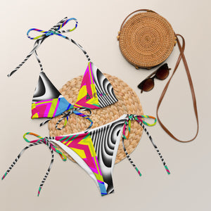 Amor Lavon Sexy Illusion All-over print recycled string bikini