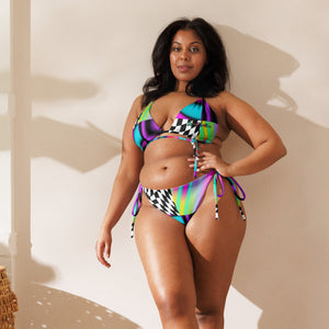 Amor Lavon 1st Place All-over print recycled string bikini