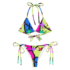 Amor Lavon True Star All-over print recycled string bikini