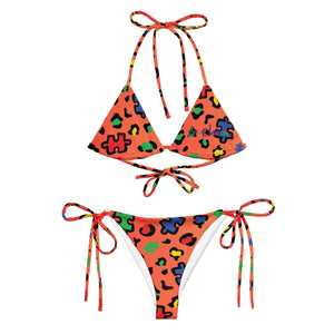 Amor Lavon Pieces Of Me All-over print recycled string bikini