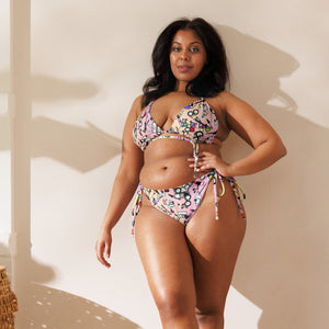 Amor Lavon Painted Pretty All-over print recycled string bikini