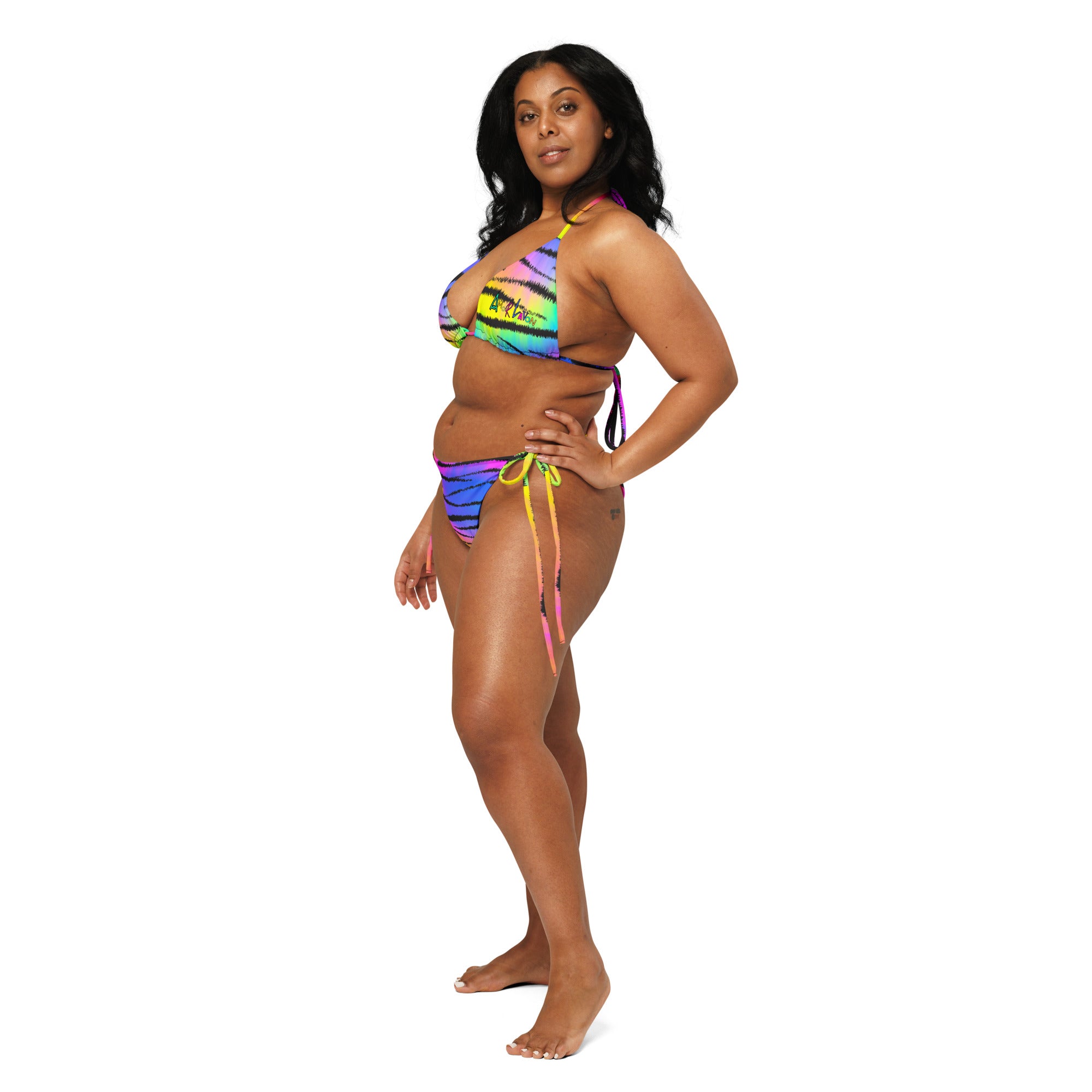 Amor Lavon Tye-Dye Queen All-over print recycled string bikini