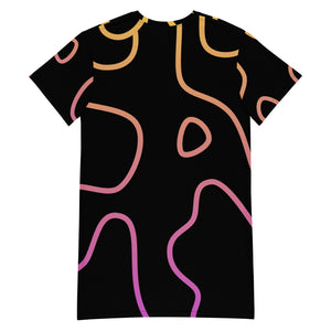 Amor Lavon Abstract Love T-shirt dress