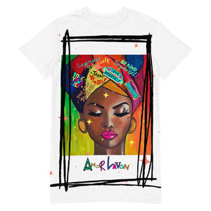 Amor Lavon Love Yourself T-shirt dress