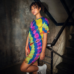 Amor Lavon Tye Dye Lover T-shirt dress