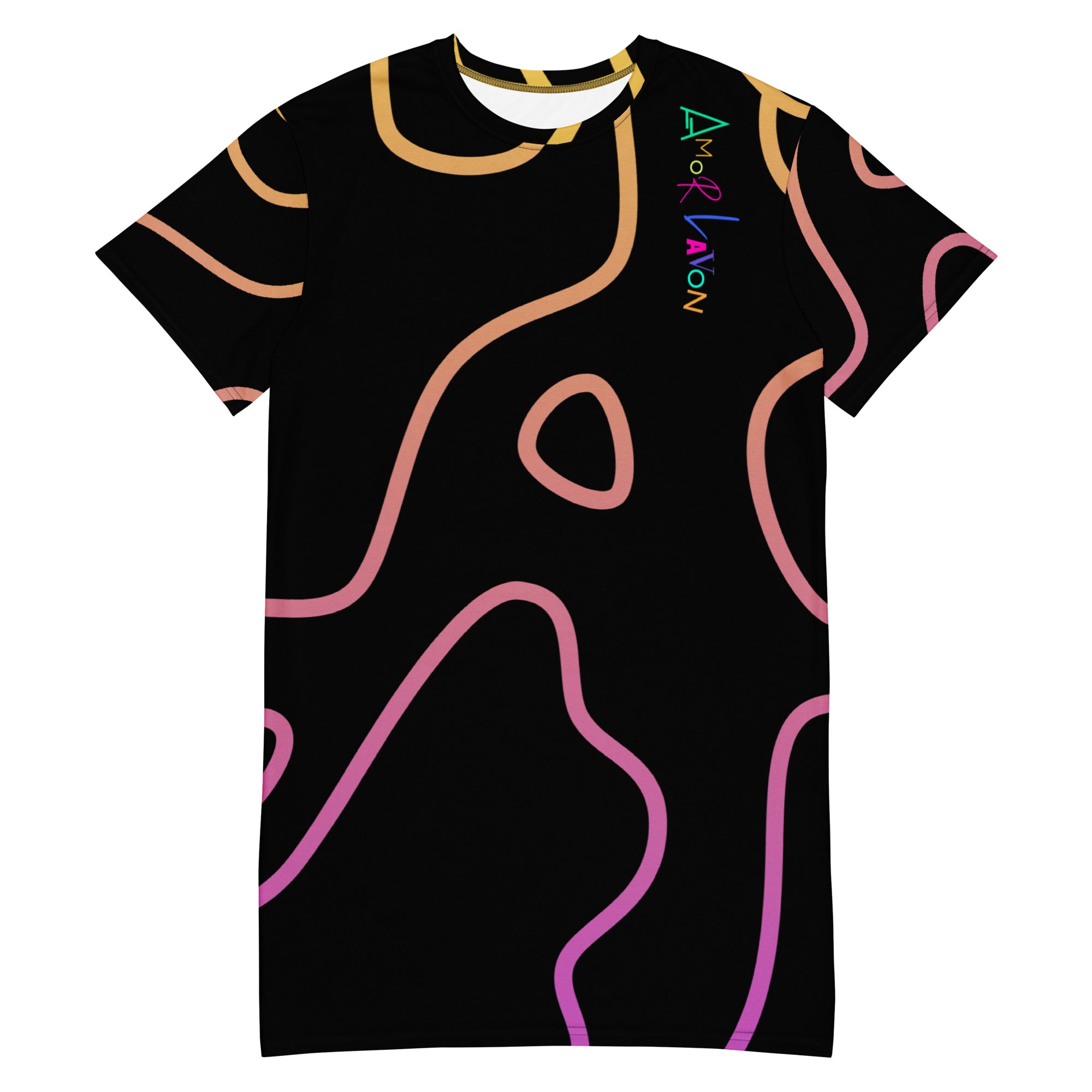 Amor Lavon Abstract Love T-shirt dress