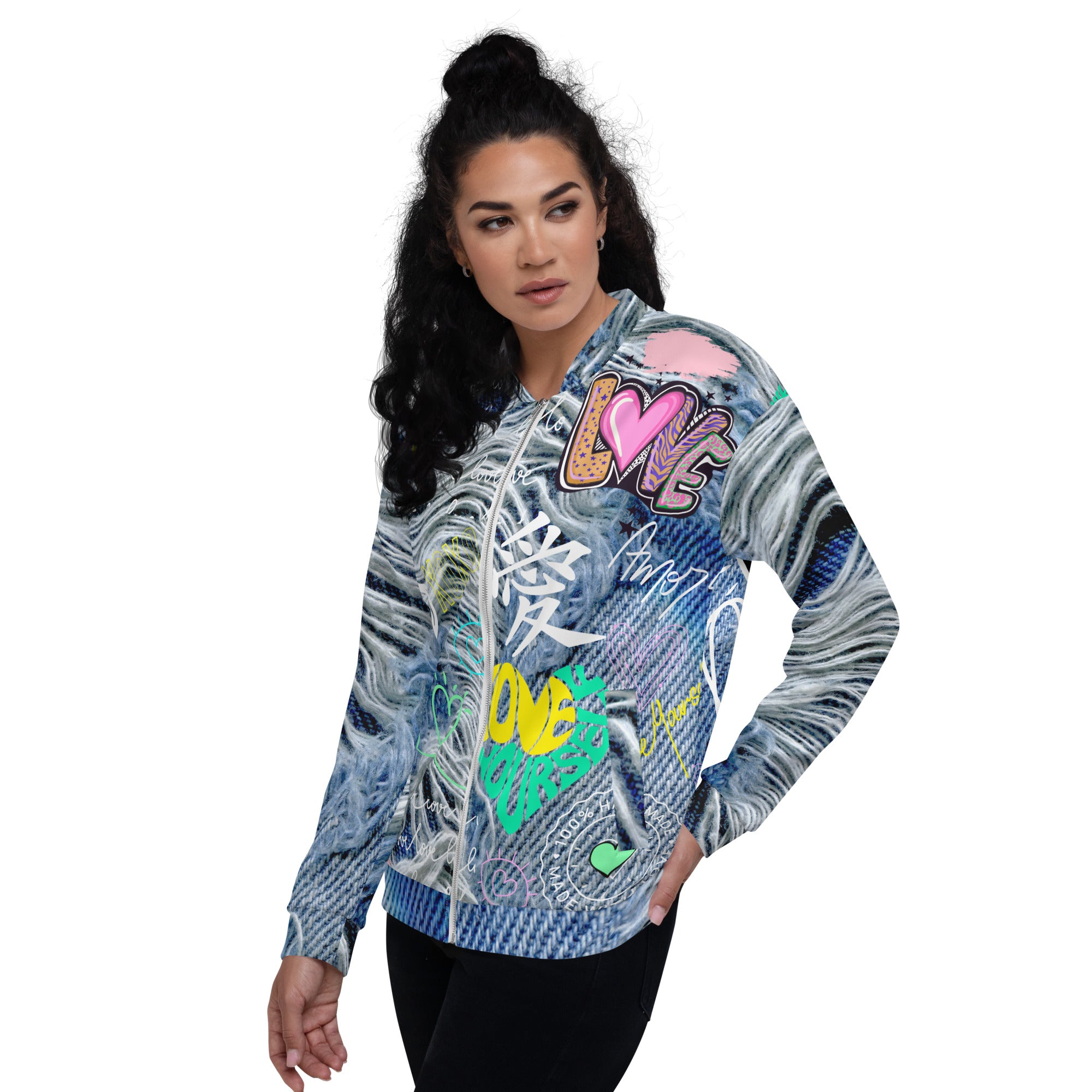 Amor Lavon "Loving Me First" Unisex Bomber Jacket