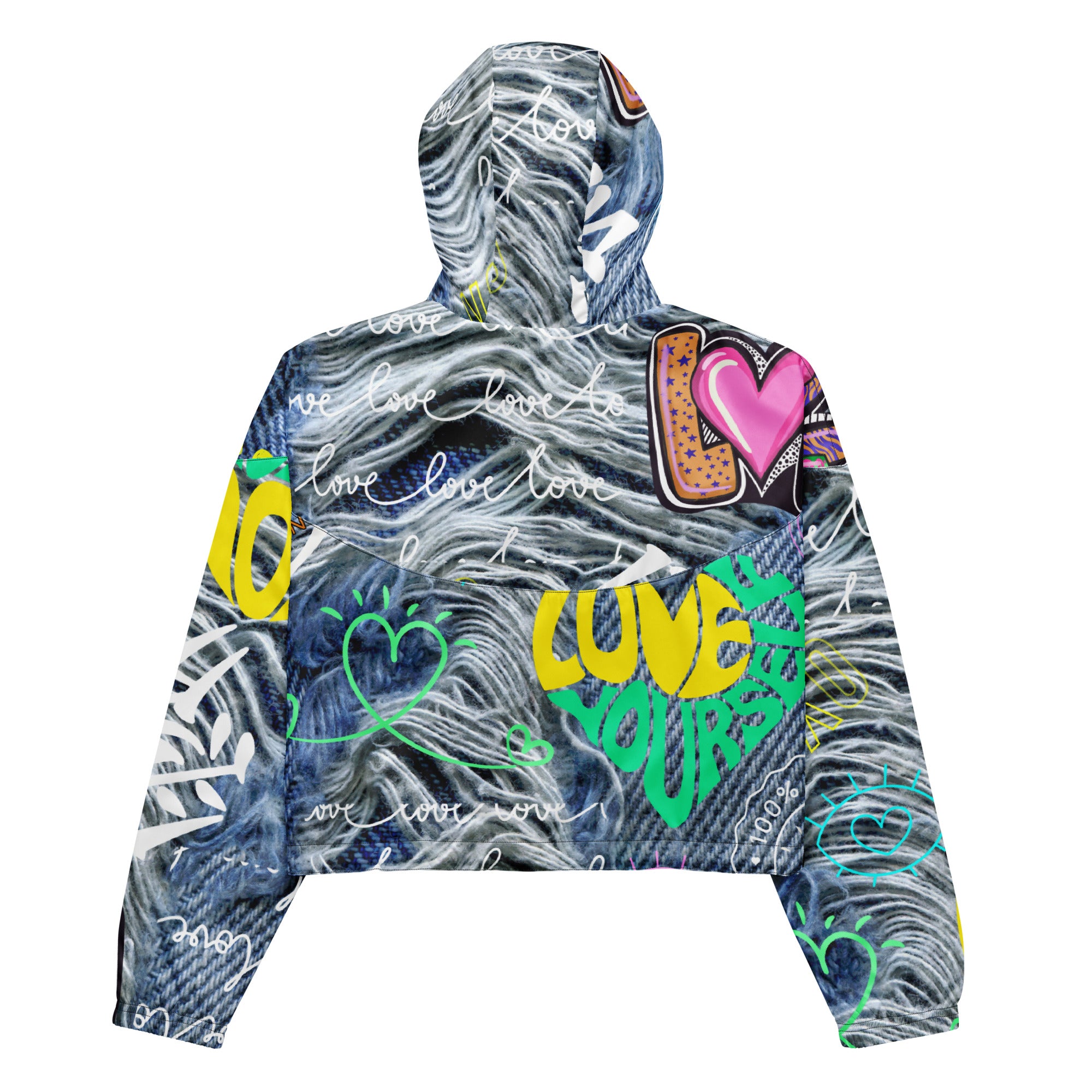 Amor Lavon "Loving Me First" Women’s cropped windbreaker