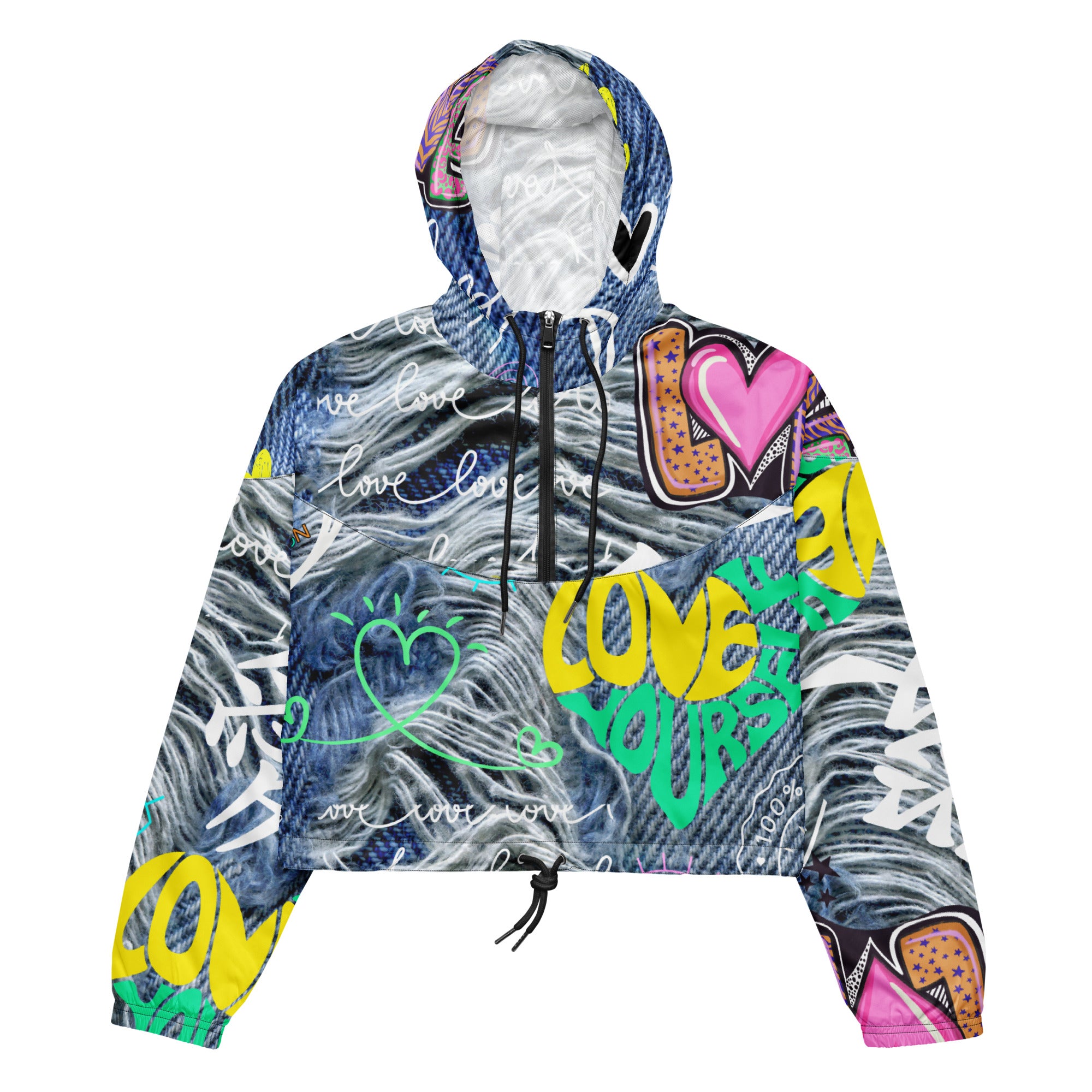 Amor Lavon "Loving Me First" Women’s cropped windbreaker