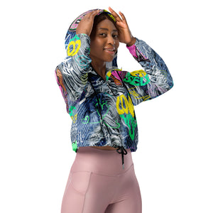 Amor Lavon "Loving Me First" Women’s cropped windbreaker