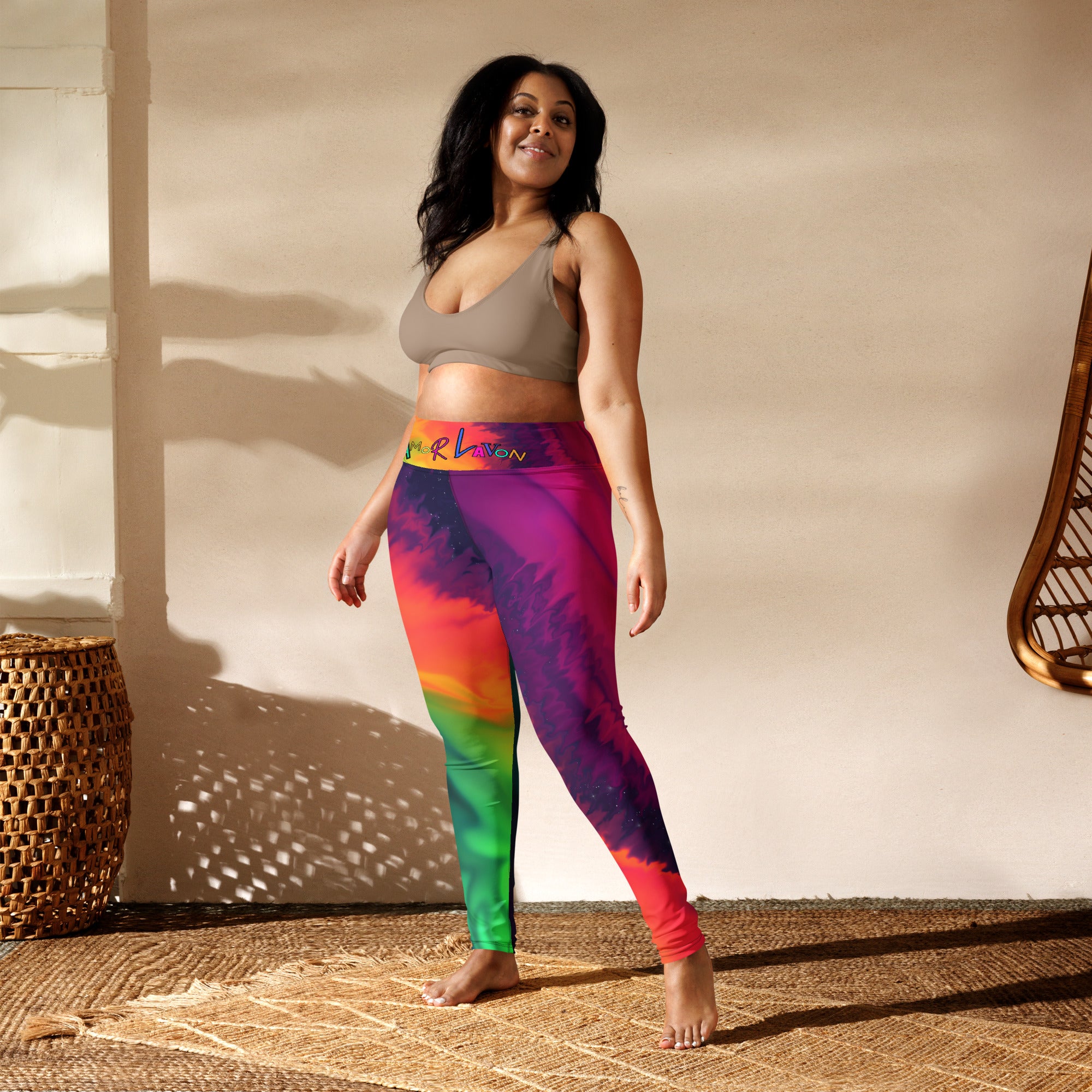 Amor Lavon She Showing Off Yoga Leggings