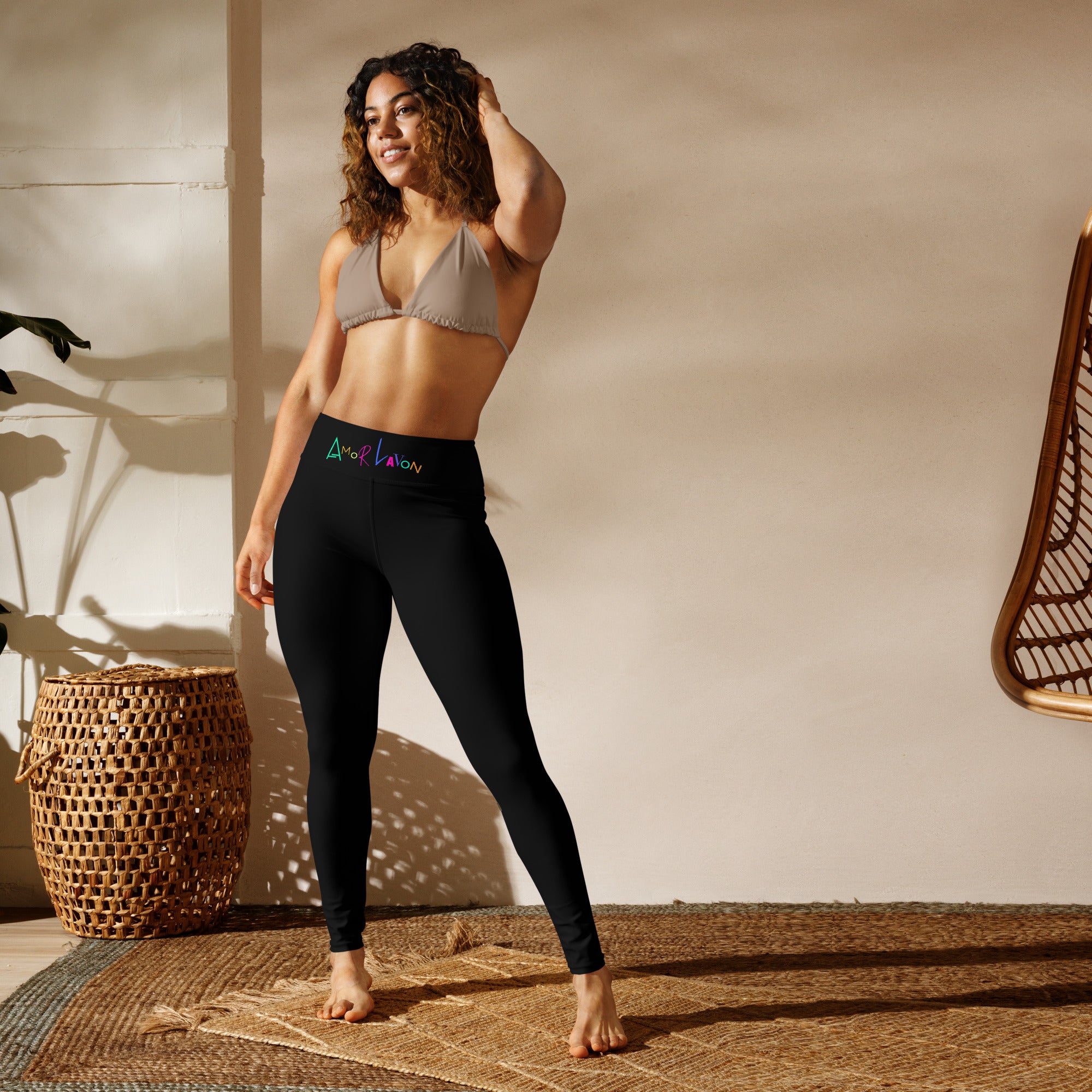 Amor Lavon Black Yoga Leggings