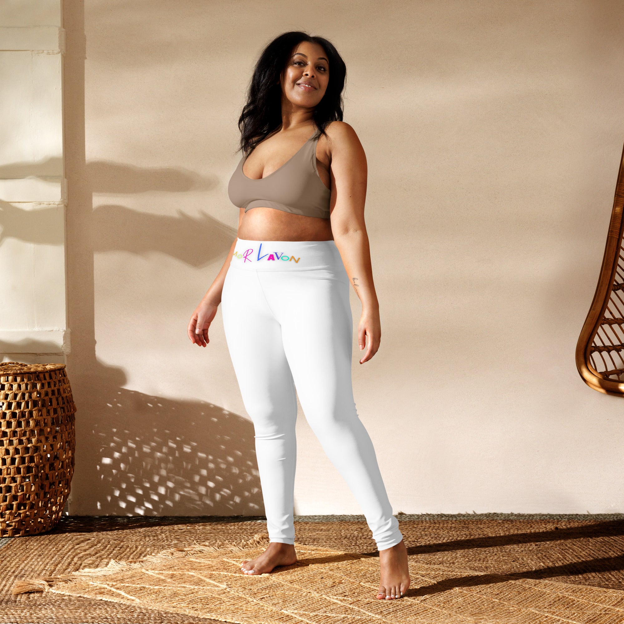 Amor Lavon White Yoga Leggings