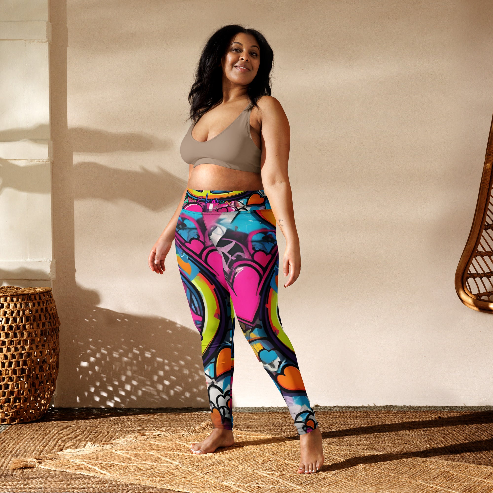 Amor Lavon Peace & Love Yoga Leggings