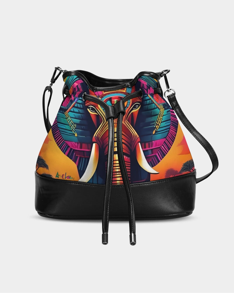 Amor Lavon Elephant Love Mini Drawstring Bucket Bag