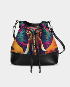 Amor Lavon Elephant Love Mini Drawstring Bucket Bag