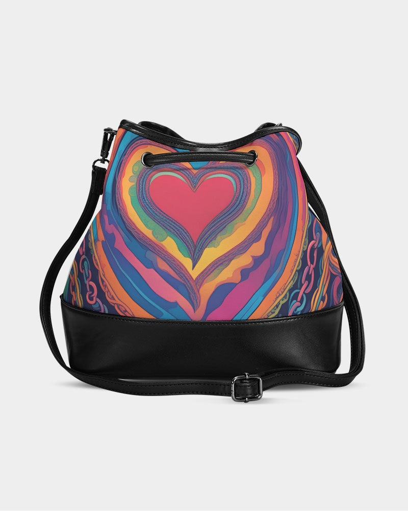 Amor Lavon Hearts Of Love Mini Drawstring Bucket Bag