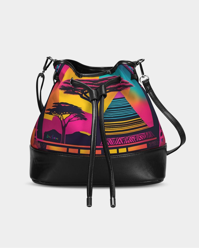 Amor Lavon Sunset Love Mini Drawstring Bucket Bag