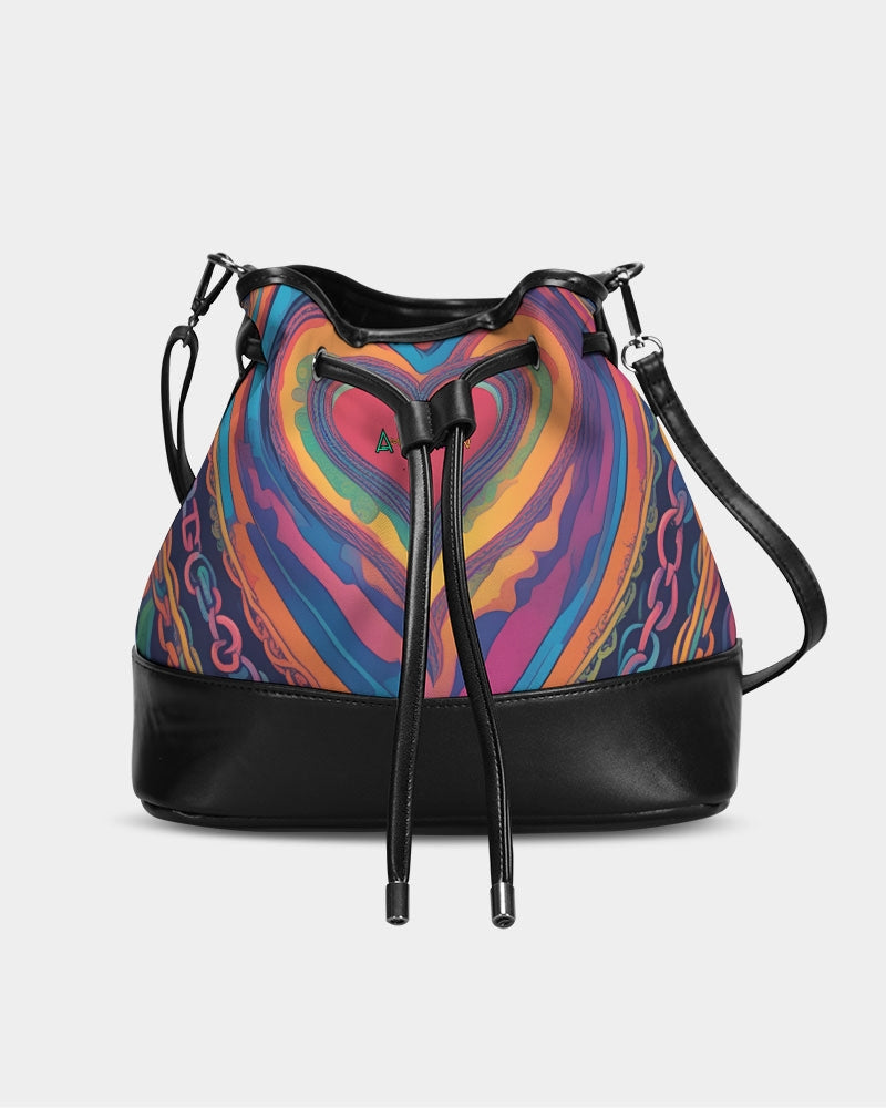 Amor Lavon Hearts Of Love Mini Drawstring Bucket Bag