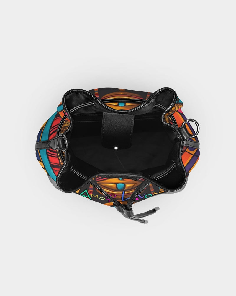 Amor Lavon African Vibez Mini Drawstring Bucket Bag