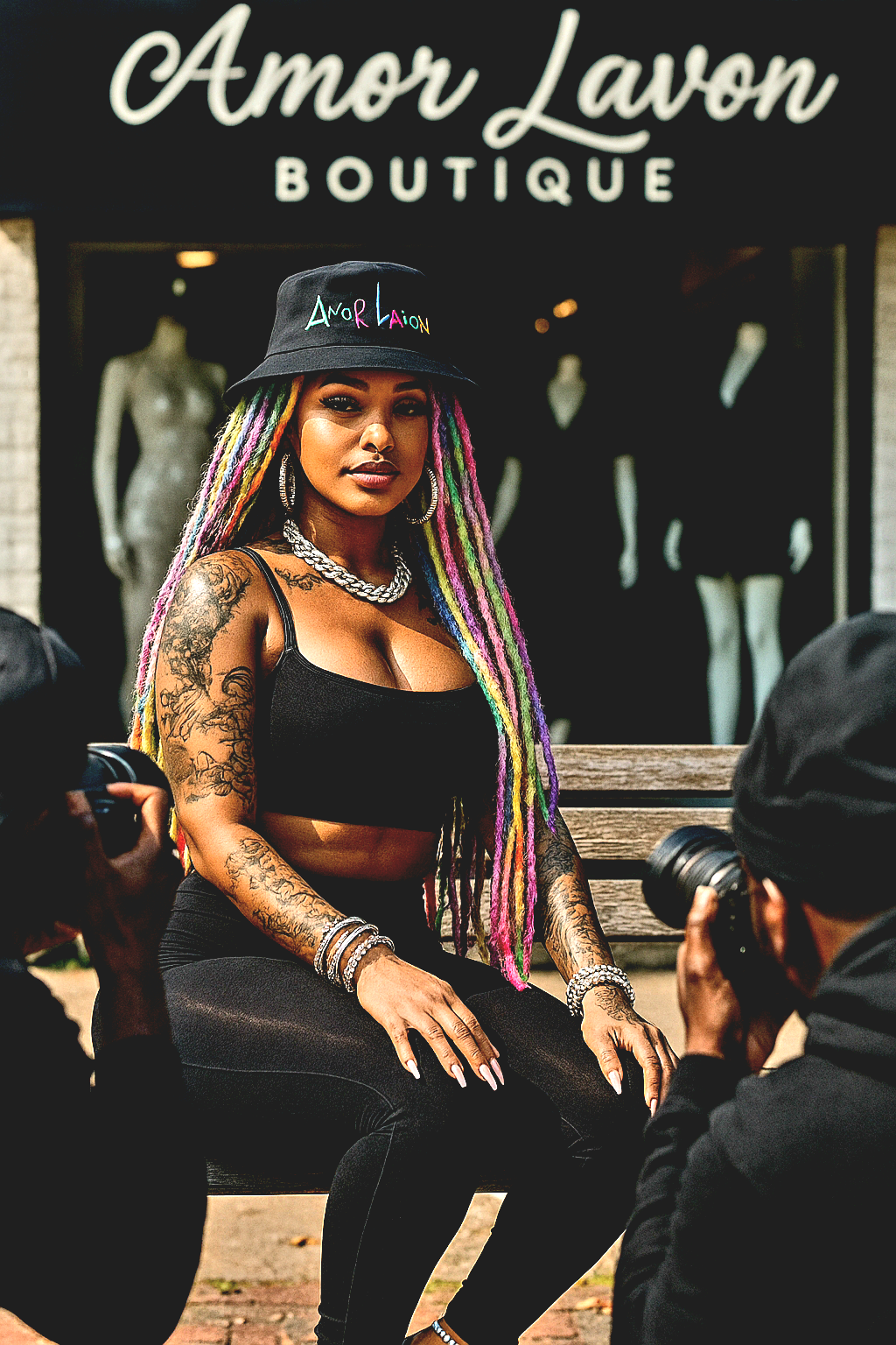 Amor Lavon Reversible bucket hat