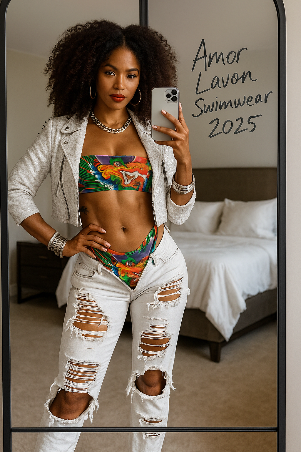Amor Lavon "Hottie" Recycled bandeau bikini