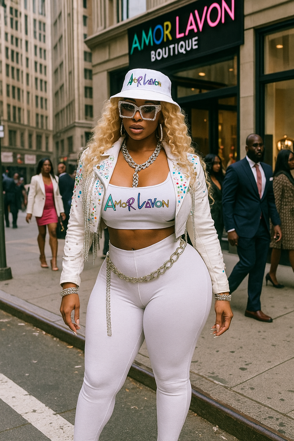 Amor Lavon Reversible bucket hat