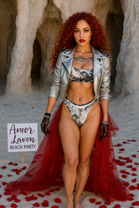 Amor Lavon "Black Love" Recycled bandeau bikini